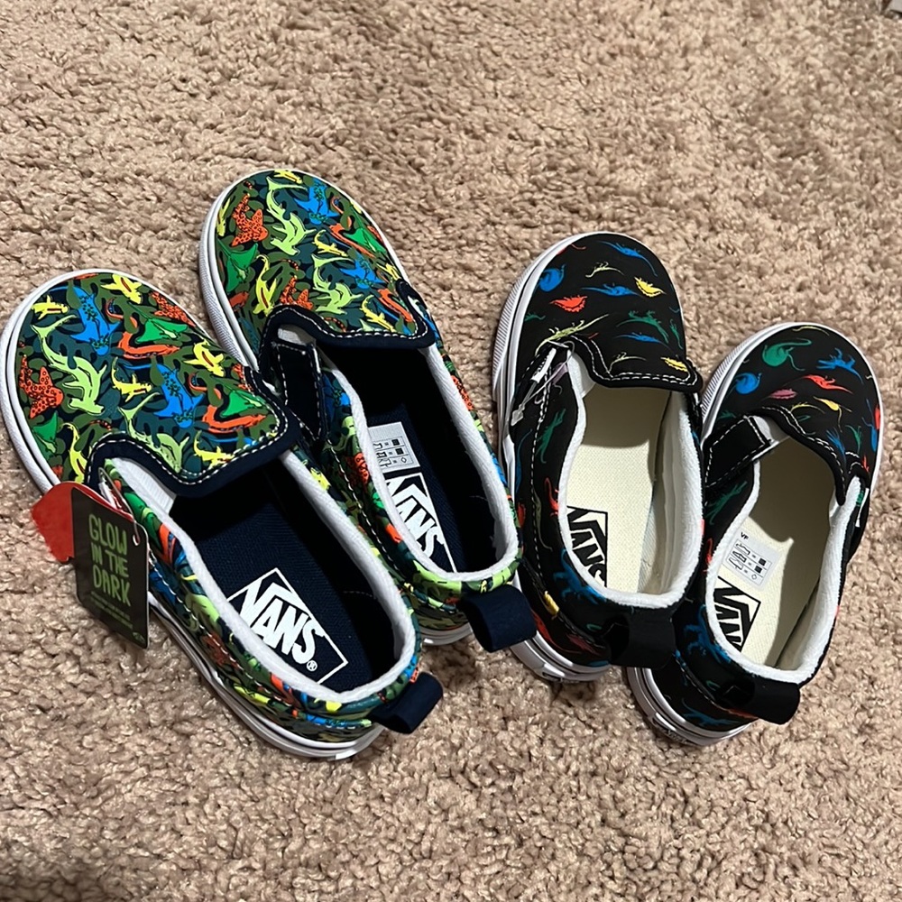 Toddler Kids Vans Size 10 - Two pair of shoes